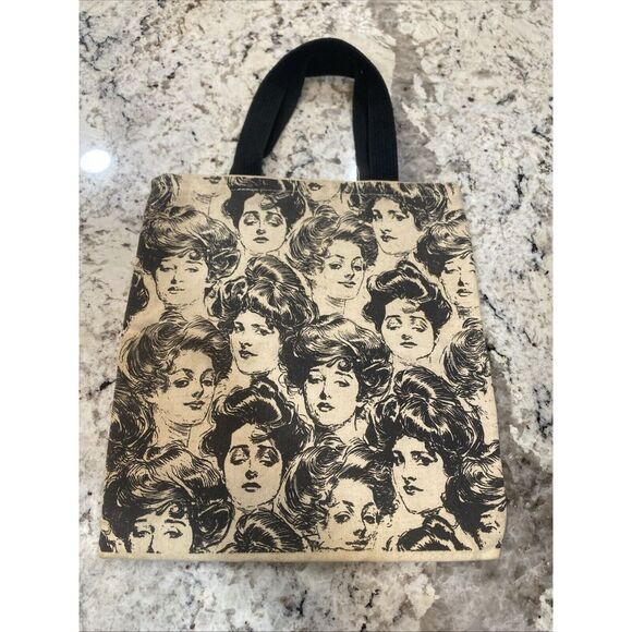 Handbags - Vintage Tote Bag Retro 60s Print Charles Dana Gibson "design For Wallpaper" MCM